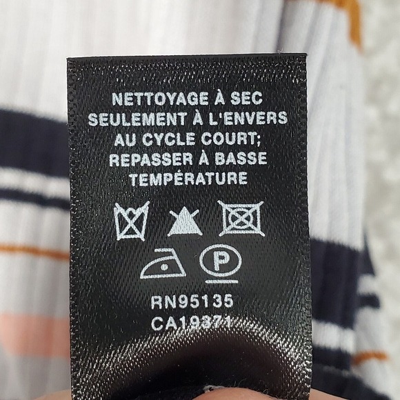 Lafayette 148 New York‎ Women Silk Blend Ribbed Shirt Size XL Striped Office Mod - Picture 7 of 11